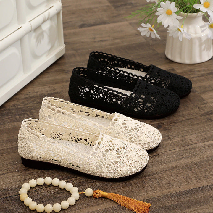 Damen elegante und atmungsaktive Spitzenschuhe Echo Archiv