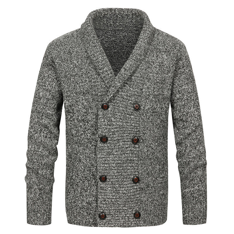 Herren nan Strickjacke mit Schalkragen und doppelter Knopfleiste Echo Archiv
