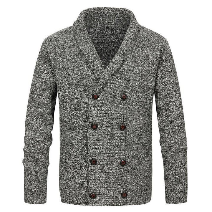 Herren nan Strickjacke mit Schalkragen und doppelter Knopfleiste Echo Archiv
