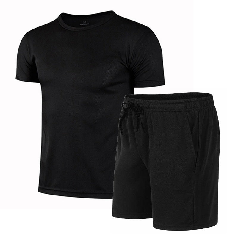 Herren sportliches Funktionsset mit T-Shirt und Shorts Echoarchiv