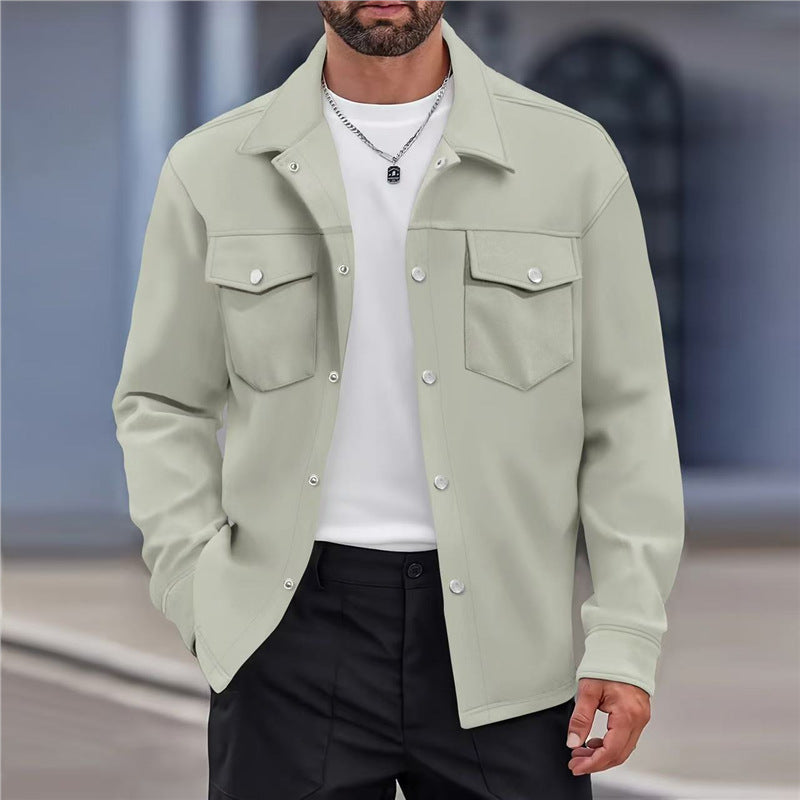 Herren vielseitige Freizeitjacke mit modernen Taschen und Knopfdetails Echoarchiv
