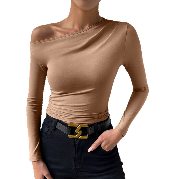 Damen Langarmshirt mit asymmetrischem Ausschnitt und figurformendem Schnitt Echo Archiv