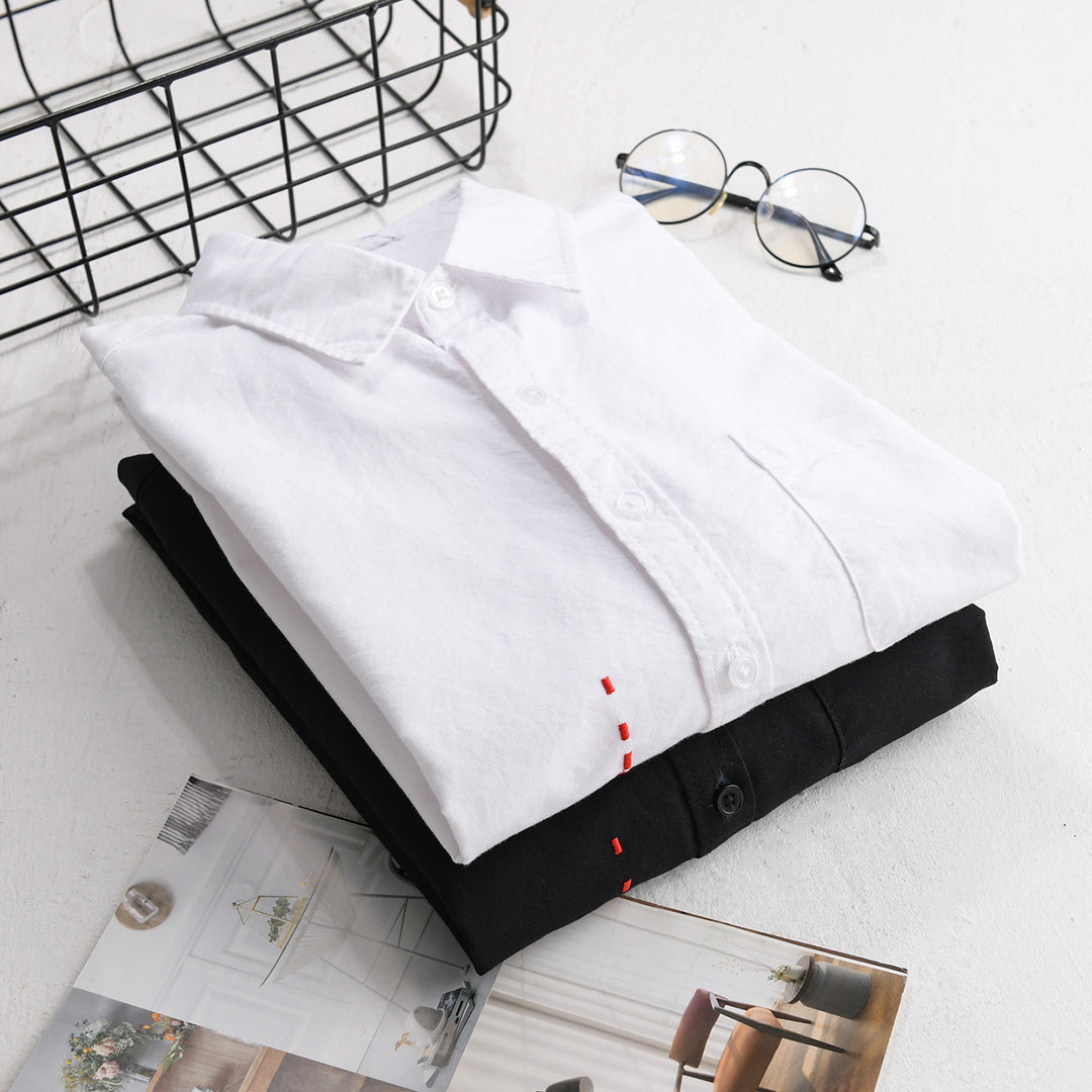 Herren Hemd im Relaxed-Fit mit Brusttasche und seitlicher Zierstickerei Echoarchiv