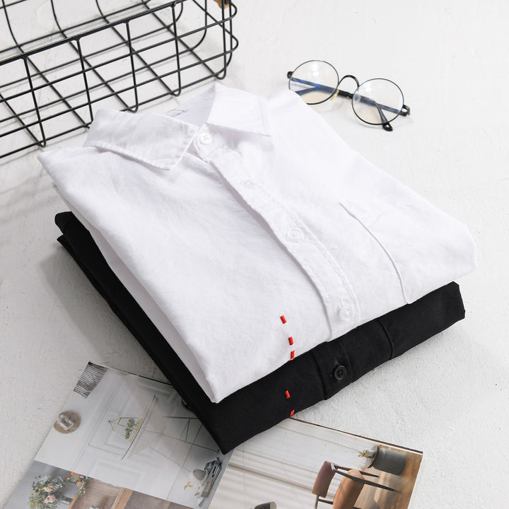 Herren Hemd im Relaxed-Fit mit Brusttasche und seitlicher Zierstickerei Echoarchiv