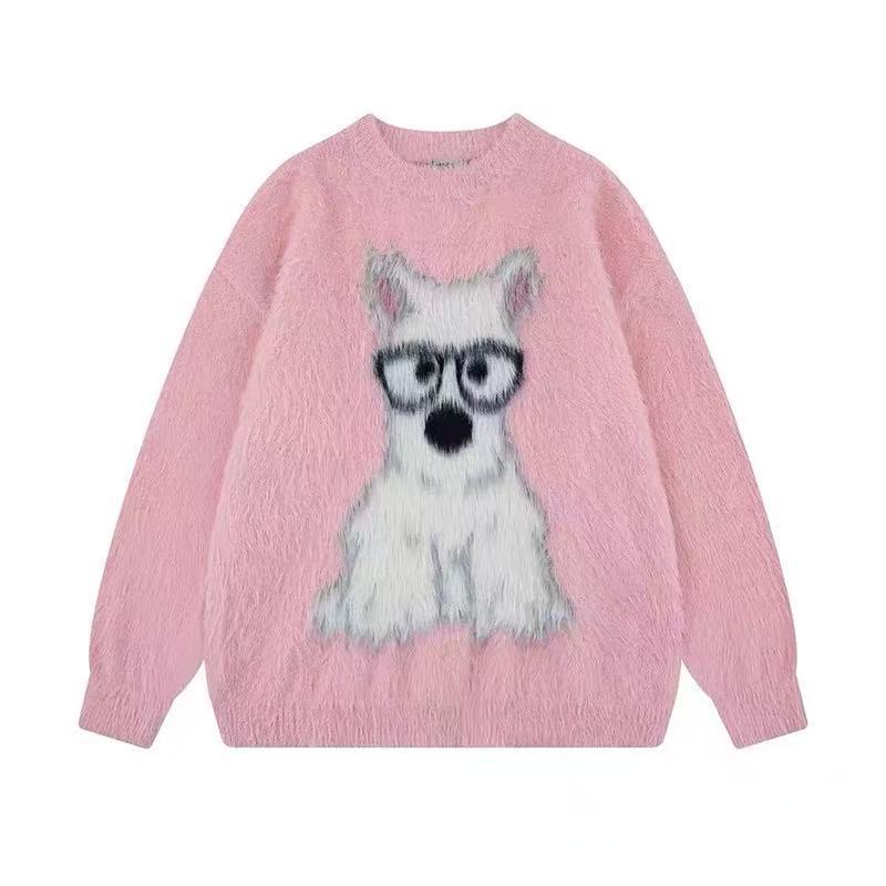 Damen Verspielter Pullover mit tierischem Motiv Echoarchiv