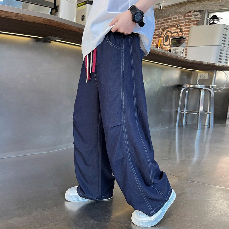 Unisex weite Denim-Hose mit elastischem Bund Echo Archiv