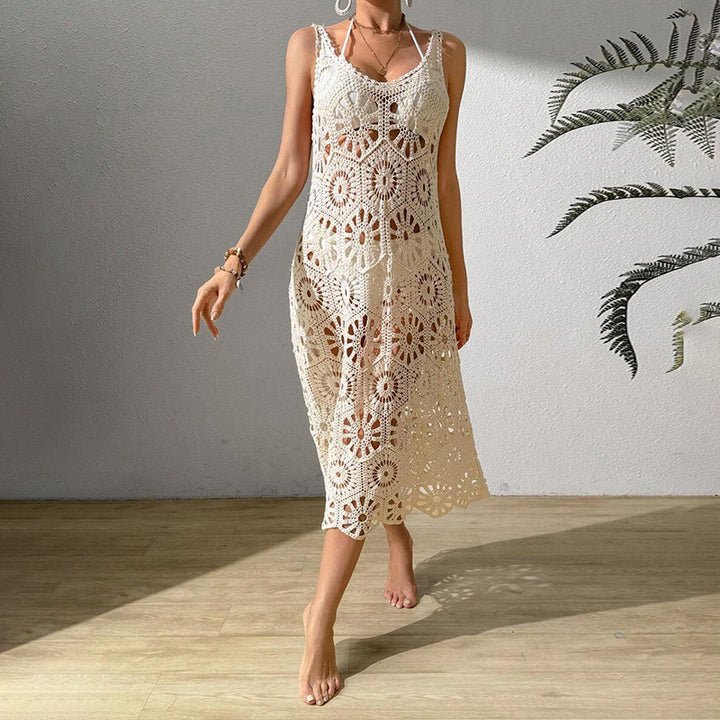 Damen luftiges Häkel-Maxikleid Echo Archiv
