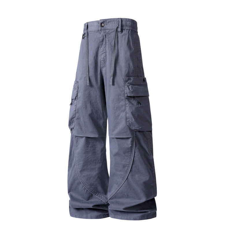 Herren weite Cargo-Hose im Baggy‑Schnitt mit Utility‑Taschen und Kordelbund Echo Archiv