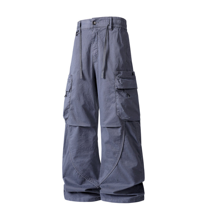 Herren weite Cargo-Hose im Baggy‑Schnitt mit Utility‑Taschen und Kordelbund Echo Archiv