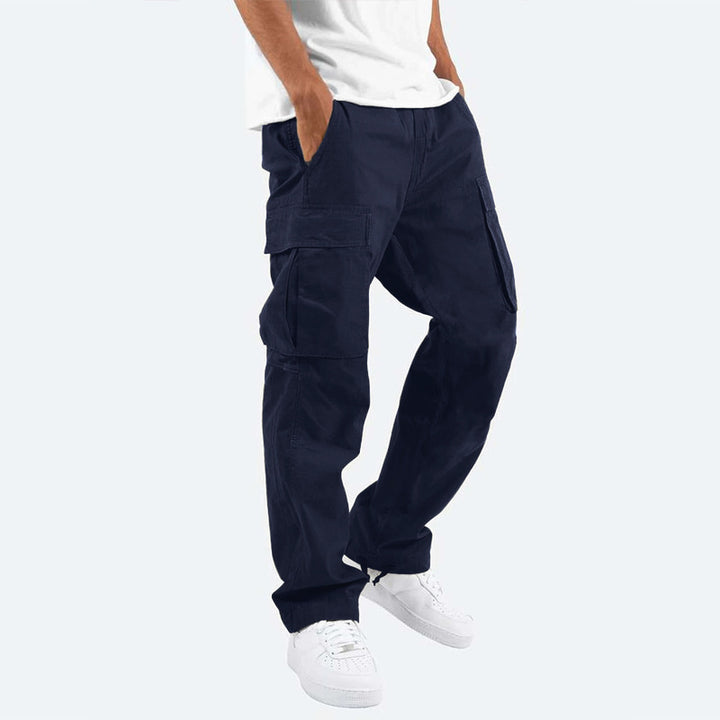 Herren Cargo-Hose mit praktischen Seitentaschen und elastischem Bund Echoarchiv