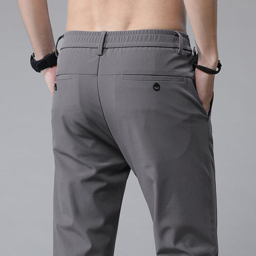Herren modische Chino-Hose mit elastischem Bund und praktischen Taschen Echoarchiv