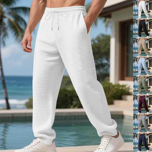 Herren Bequeme Freizeithose mit elastischem Bund und seitlichen Taschen Echoarchiv