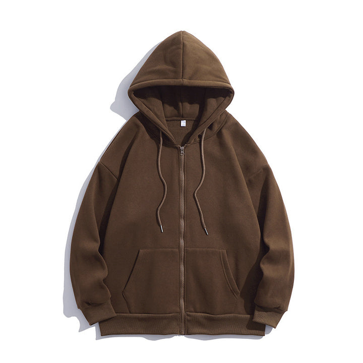 Herren Kapuzensweatjacke mit durchgehendem Reißverschluss und legerer Passform Echoarchiv