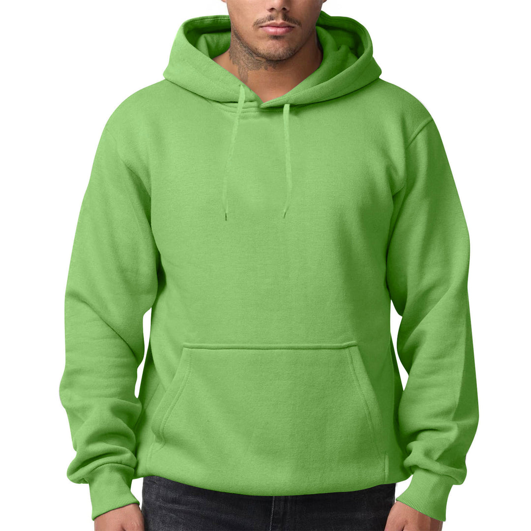 Herren Premium-Kapuzenpullover mit Kängurutasche, innen angerautem Fleece, verstärkter Nackennaht und geripptem Saum – Cavarno