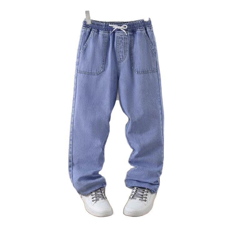 Herren lässige Denim-Hose mit verstellbarem Bund und tiefen Taschen Echo Archiv