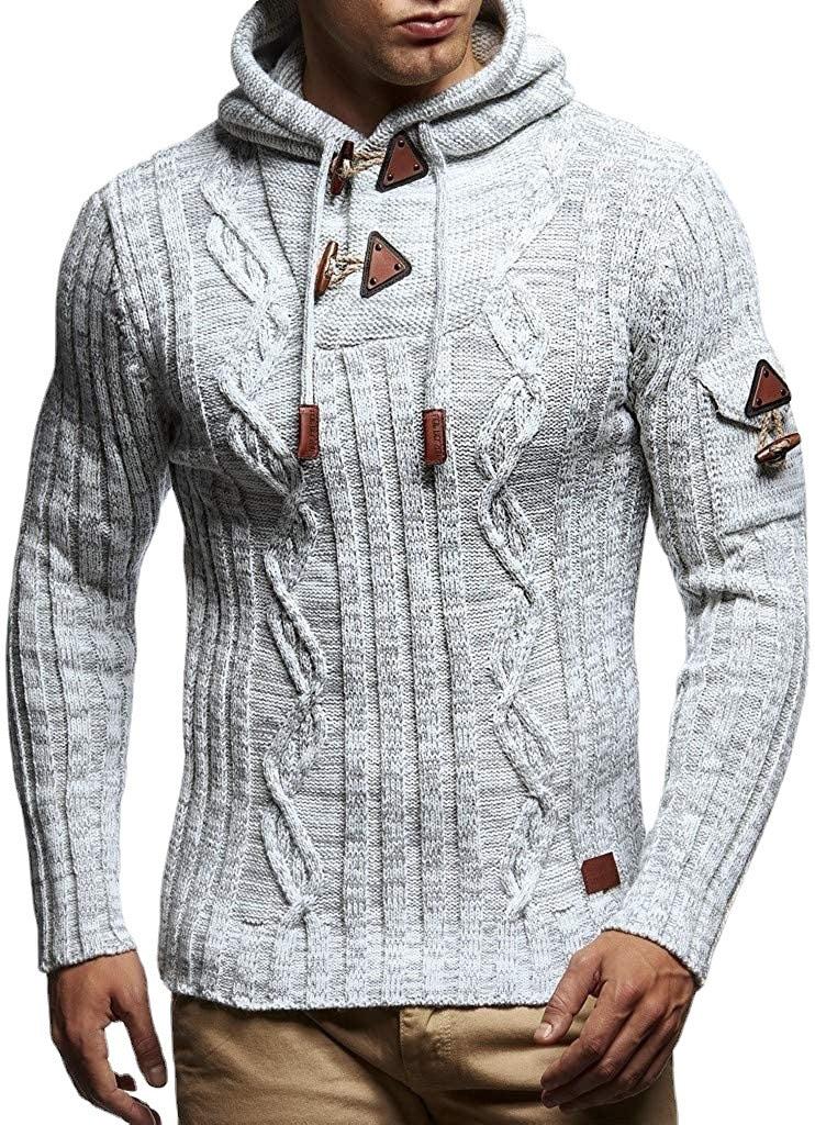 Herren Strickpullover mit Kapuze Echoarchiv