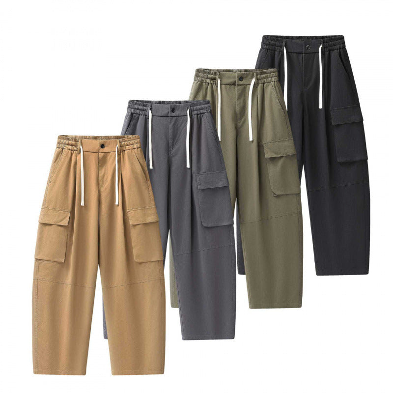 Unisex Baggy‑Cargo‑Hose mit elastischem Bund, Tunnelzug und großen Pattentaschen Echo Archiv