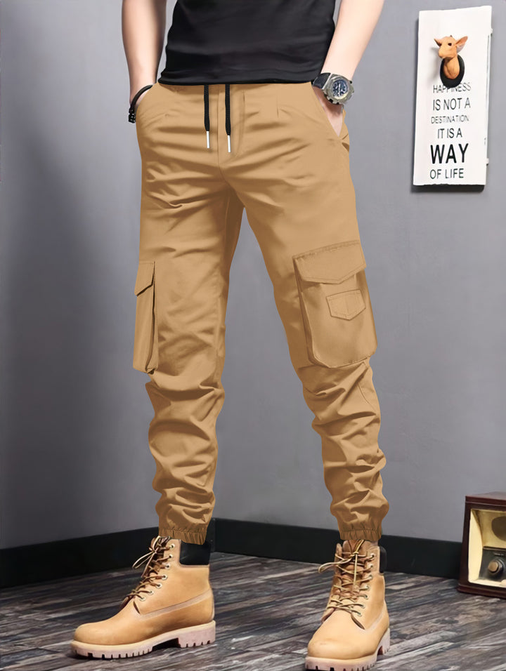 Herren Cargo-Jogginghose mit seitlichen Taschen und elastischem Bund Echoarchiv