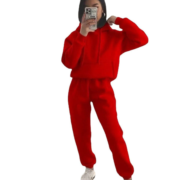 Damen nan kuscheliger Oversize-Kapuzenpullover und Highwaist-Jogginghose Set Echo Archiv