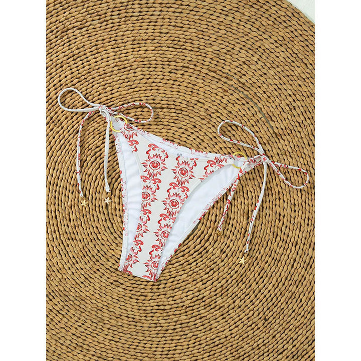 Damen Triangel-Bikini mit Ringakzent und floralem Design Echo Archiv