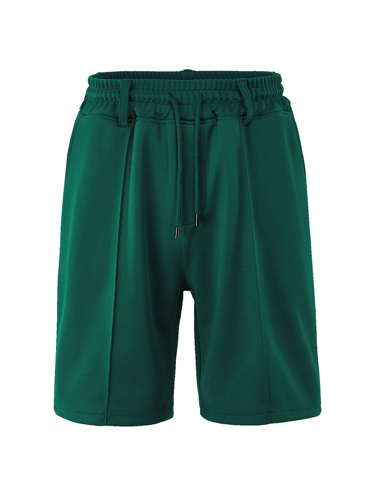 Herren nan knielange Sportshorts mit Netzstruktur, elastischem Tunnelzug und Gürtelschlaufen Echo Archiv
