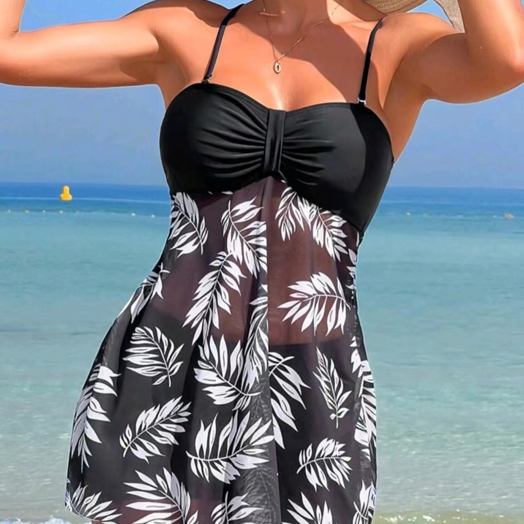Damen Tankini-Set mit floralen Elementen Echo Archiv