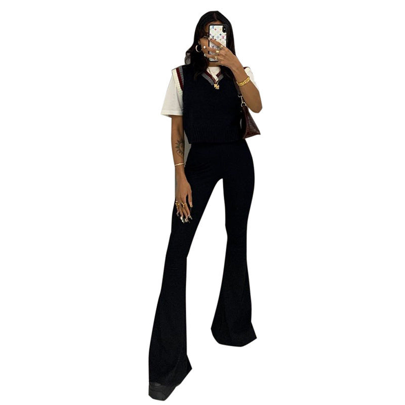 Damen Flared Leggings mit hohem Bund und komfortablem Stretch-Stoff Echo Archiv