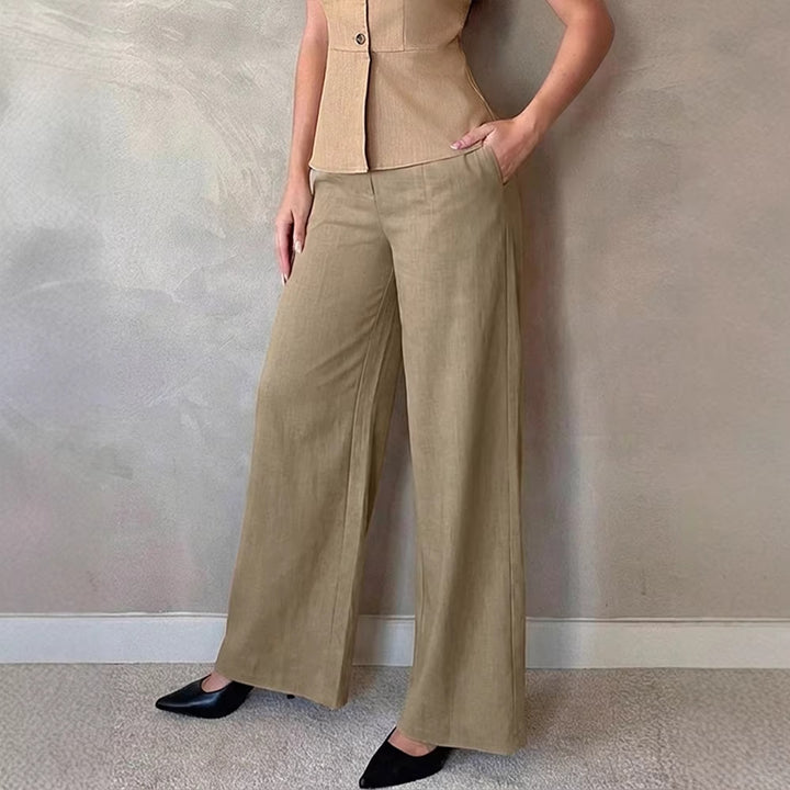 Damen Elegante Palazzo-Hose mit hohem Bund und schickem Schnitt Echo Archiv
