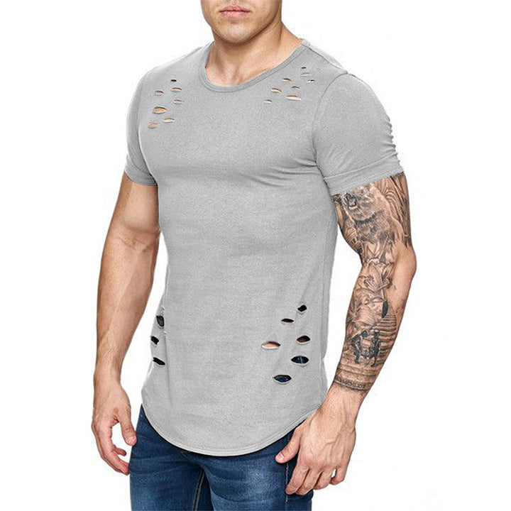 Herren Trendiges T-Shirt mit einzigartigen Cut-Outs Echoarchiv