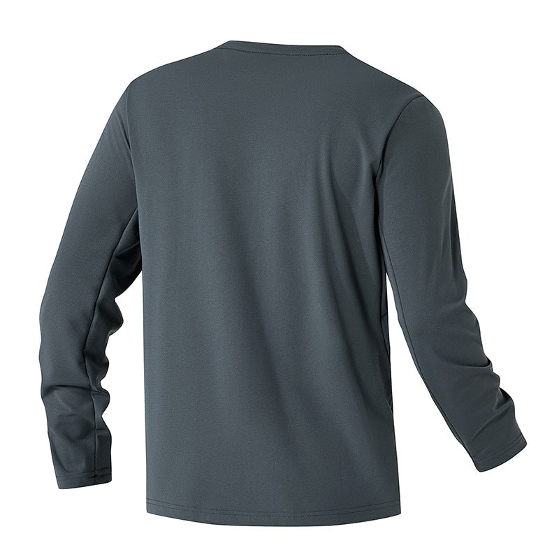 Unisex Oversize Langarm‑Sweatshirt mit Brustreißverschlusstasche und Rundhalsausschnitt Echoarchiv