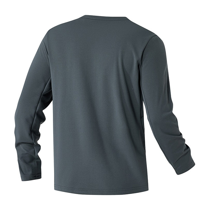 Unisex Oversize Langarm‑Sweatshirt mit Brustreißverschlusstasche und Rundhalsausschnitt Echoarchiv