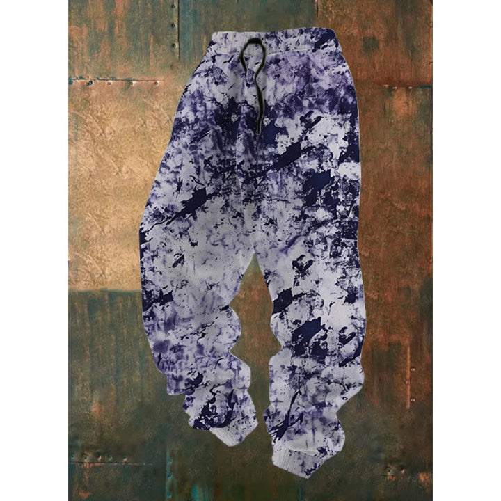 Damen Bequeme Freizeithose mit kreativem Druck Echoarchiv