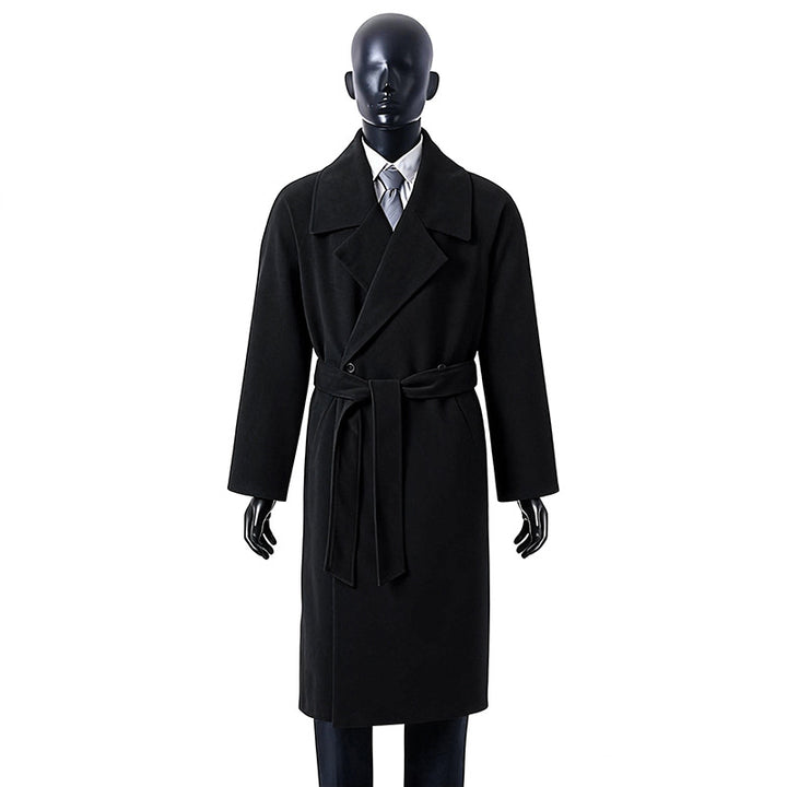 Damen Oversize Wollmix-Mantel mit breitem Revers und verdeckter Doppelknopfleiste Echoarchiv