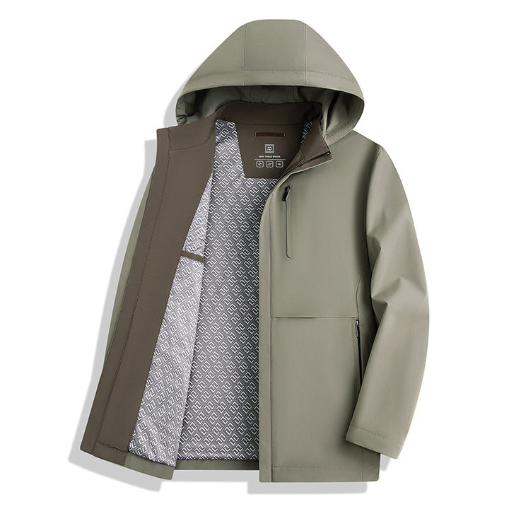 Herren wasserabweisende Outdoorjacke mit Fleece-Innenfutter Echoarchiv