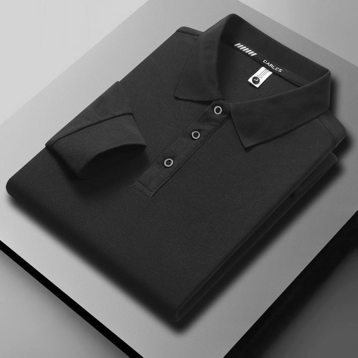 Herren atmungsaktives Piqué Poloshirt mit eleganter Knopfleiste Echoarchiv