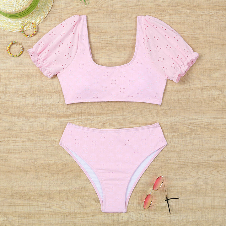 Damen Bikini mit Puffärmeln und hohem Bund Echo Archiv
