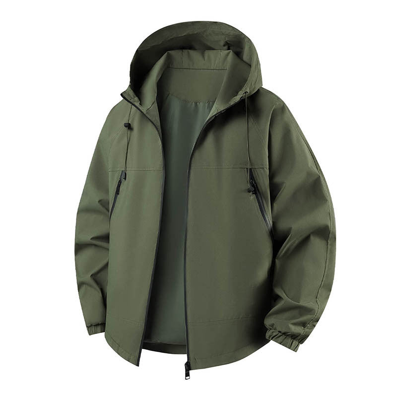 Herren Leichte Outdoorjacke mit verstellbarer Kapuze Echo Archiv