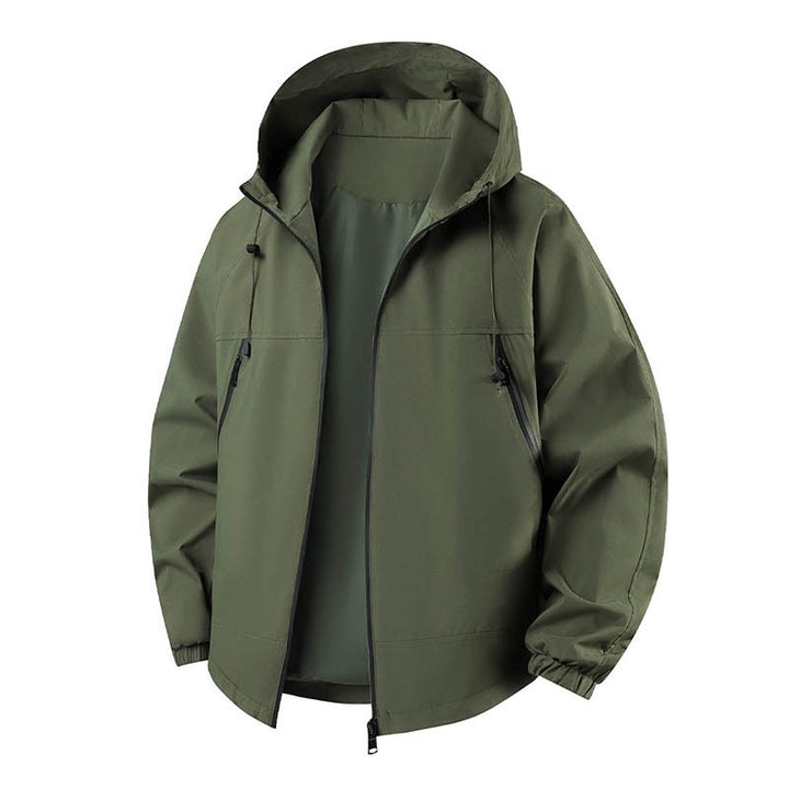 Herren Leichte Outdoorjacke mit verstellbarer Kapuze Echo Archiv