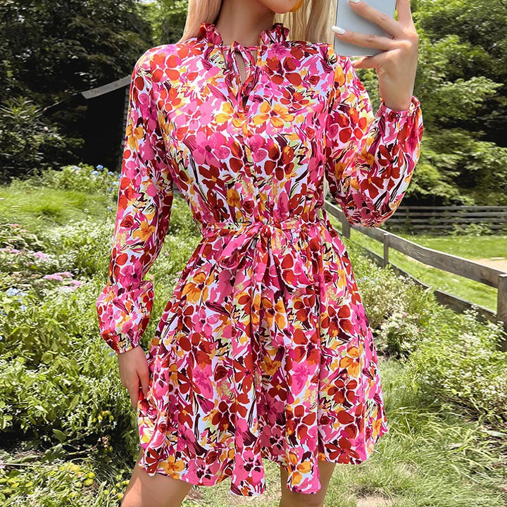 Damen Floral Wickelkleid Echo Archiv