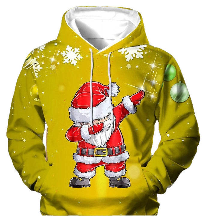 Damen Lustiger Weihnachts-Kapuzenpullover mit Santa-Motiv Echoarchiv