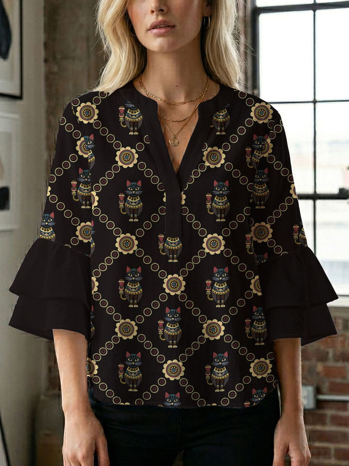 Damen Bluse mit wunderschönen floralem Design Echo Archiv