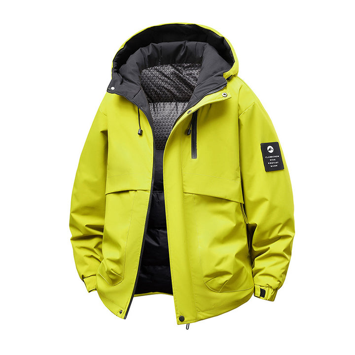 Herren Funktionsjacke mit abnehmbarer Kapuze