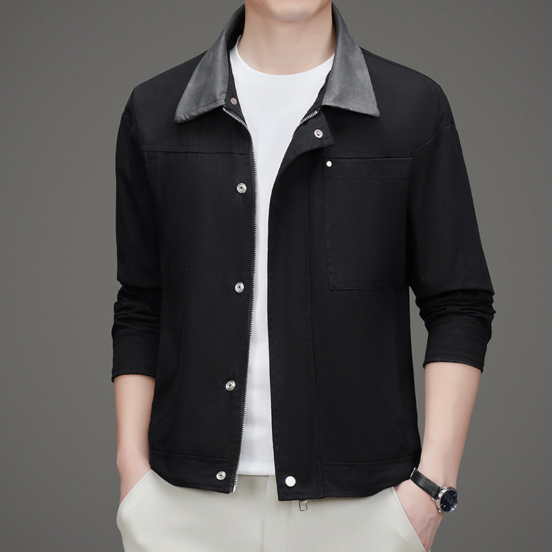 Herren Freizeitjacke im minimalistischen Design mit praktischen Taschen Echoarchiv