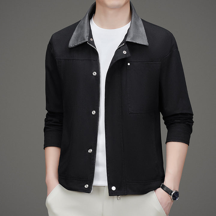 Herren Freizeitjacke im minimalistischen Design mit praktischen Taschen Echoarchiv