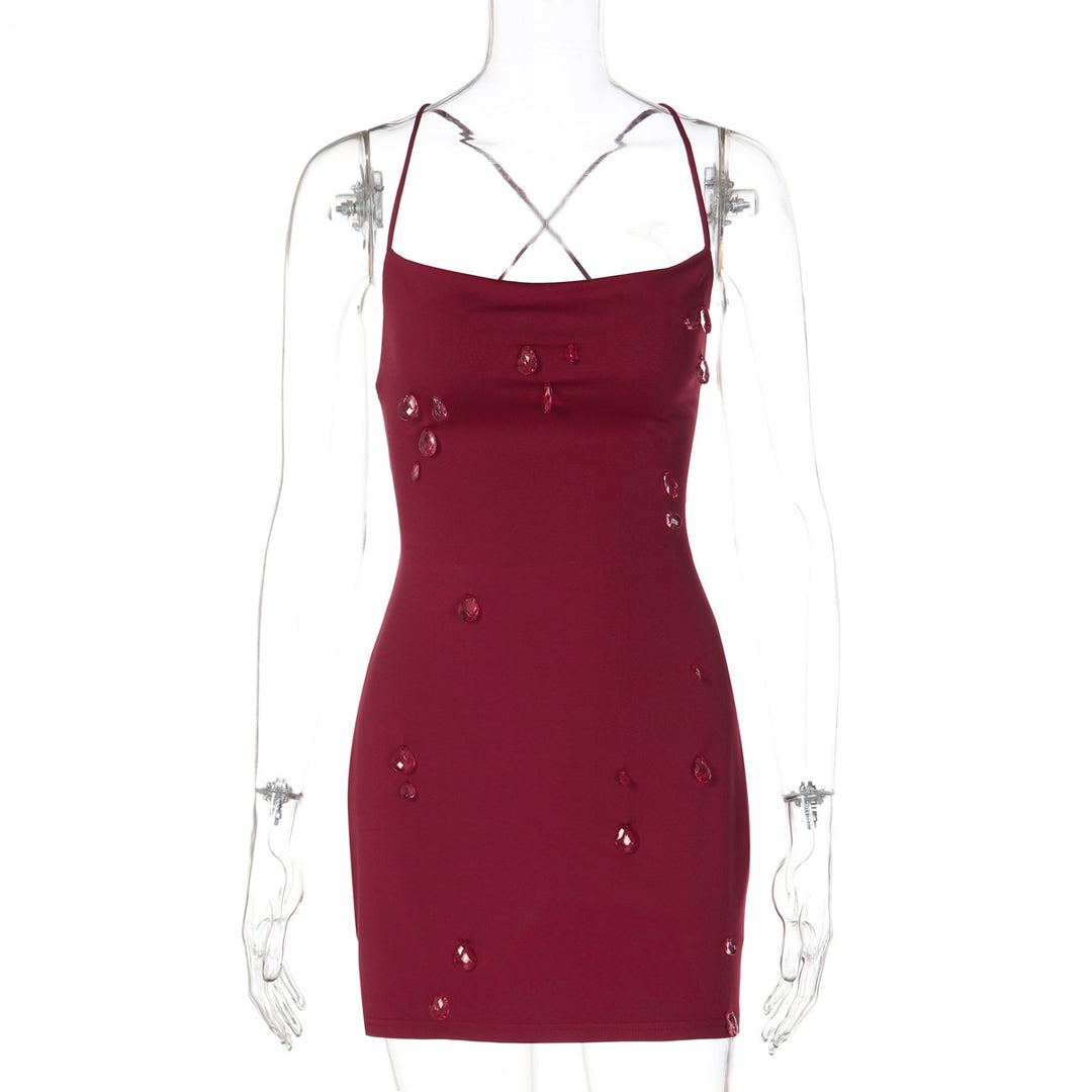Damen Figurbetontes Minikleid mit transparenten Akzenten Echo Archiv
