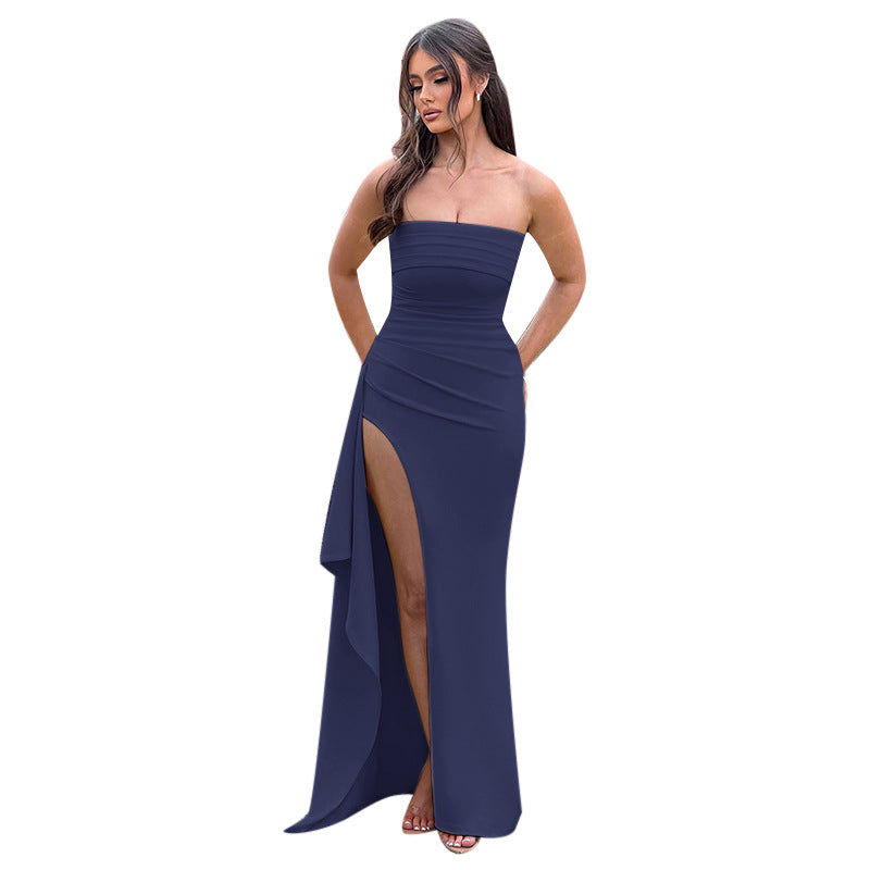 Damen Elegant Wickelmaxikleid Echo Archiv