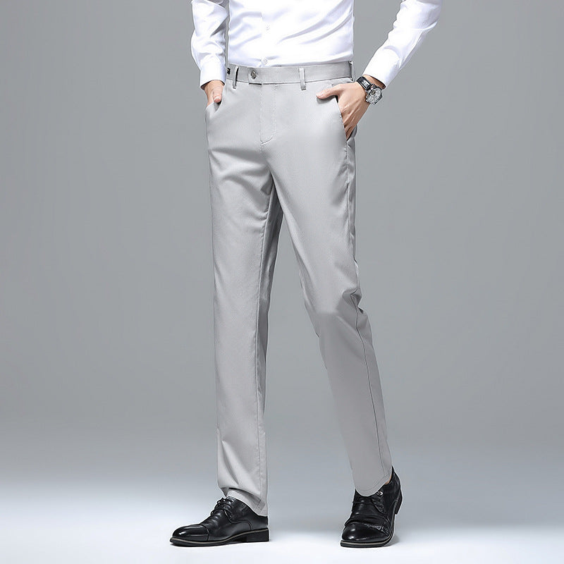 Herren elegante Slim-Fit Anzughose Echoarchiv