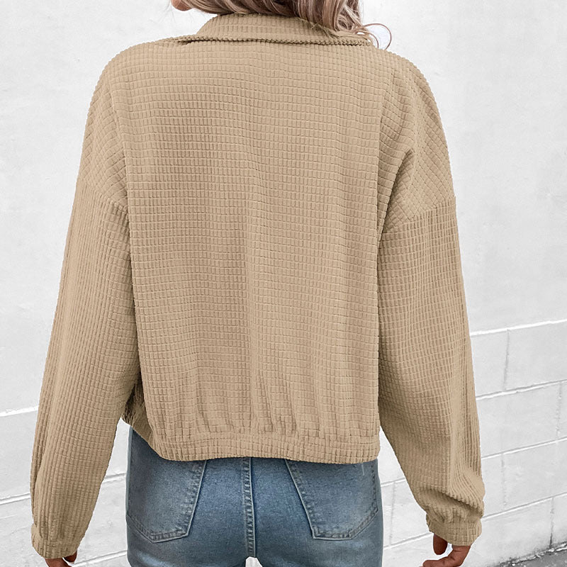 Damen Lässige Jacke mit hohem Kragen Echo Archiv