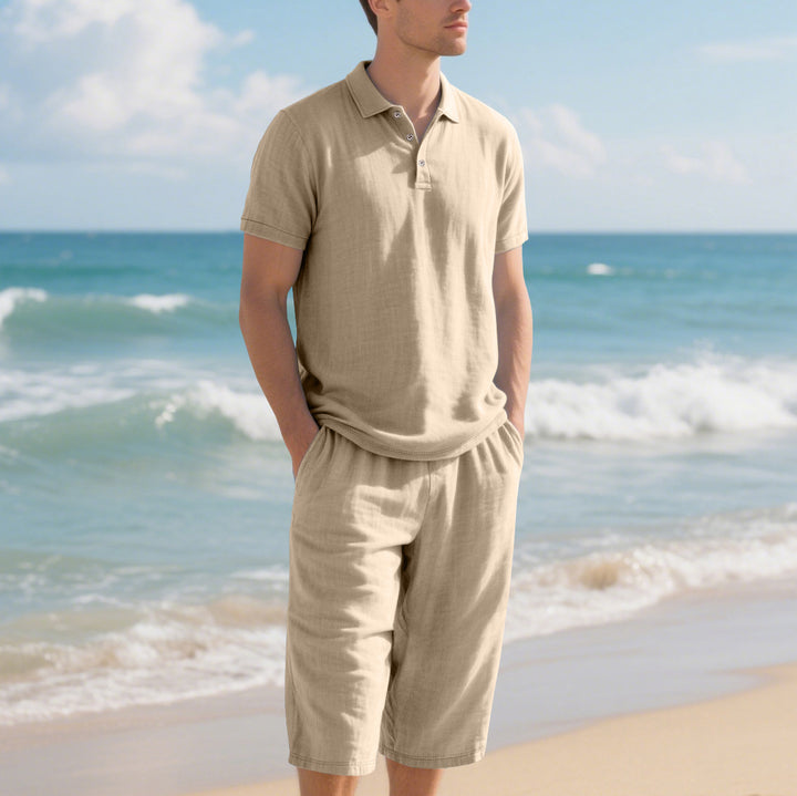 Herren Poloshirt und Shorts Set Echoarchiv