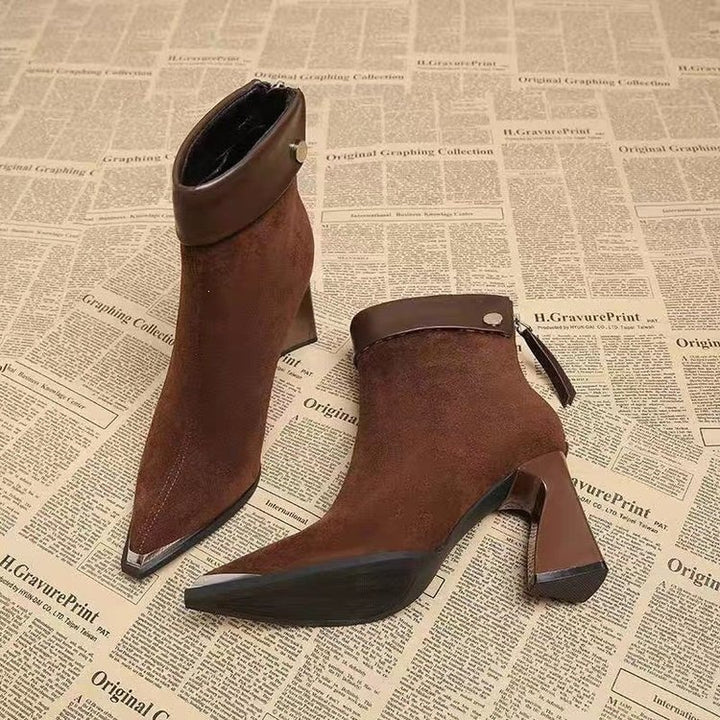 Damen Elegante Blockabsatz-Stiefeletten Echo Archiv